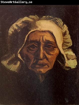 Vincent Van Gogh Head of an old Peasant Woman with White Cap (nn04)